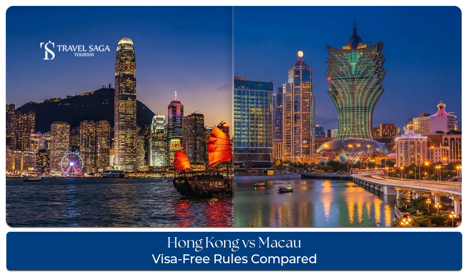 Hong Kong vs Macau visa-free rules for Indian travellers.