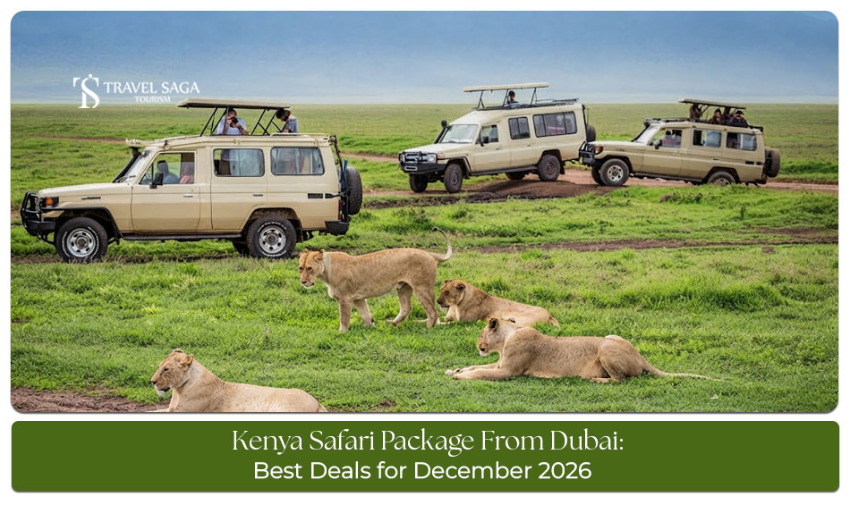 A Kenya safari adventure showcasing wildlife and scenic landscapes for travellers from Dubai.