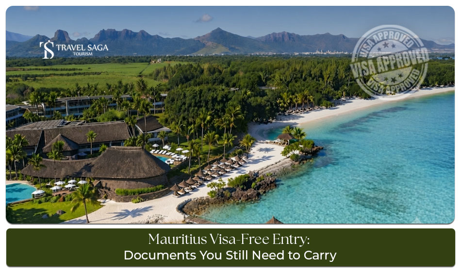 Mauritius visa-free entry information for Indian travelers visiting the island.