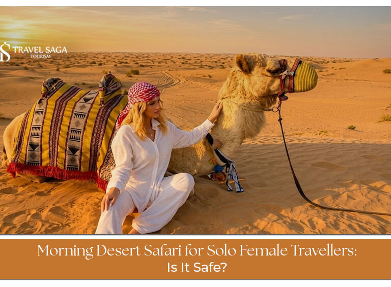 Morning desert safari experience for solo female travellers in Dubai.
