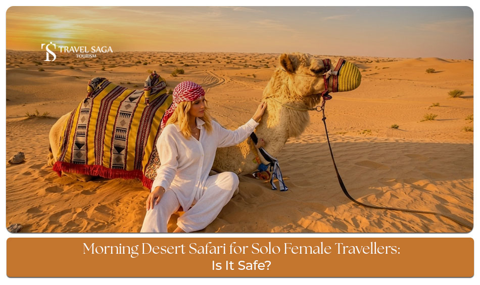 Morning desert safari experience for solo female travellers in Dubai.
