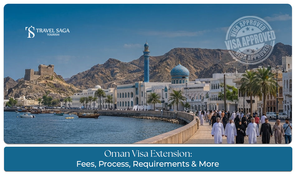 Oman visa extension process for eligible visitors.