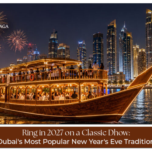 Ring in 2027 on a classic dhow in Dubai.