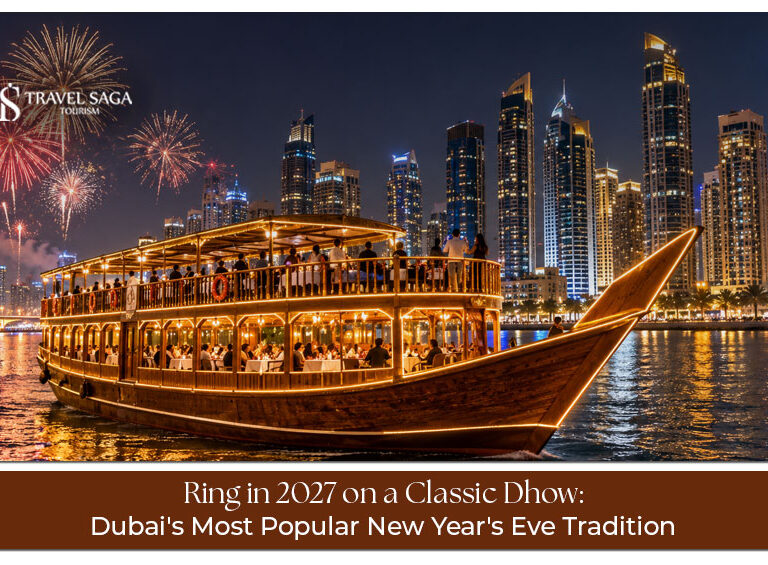 Ring in 2027 on a classic dhow in Dubai.
