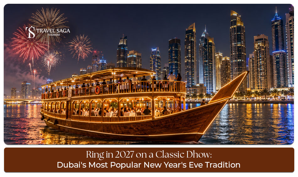 Ring in 2027 on a classic dhow in Dubai.