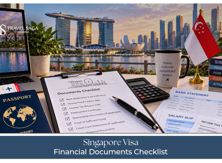 Singapore visa financial documents checklist for a smooth application process.