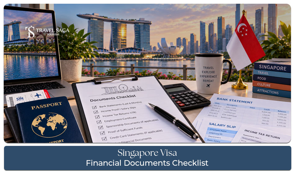 Singapore visa financial documents checklist for a smooth application process.