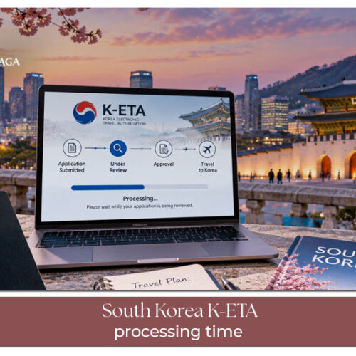 South Korea K-ETA processing time for electronic travel authorization.