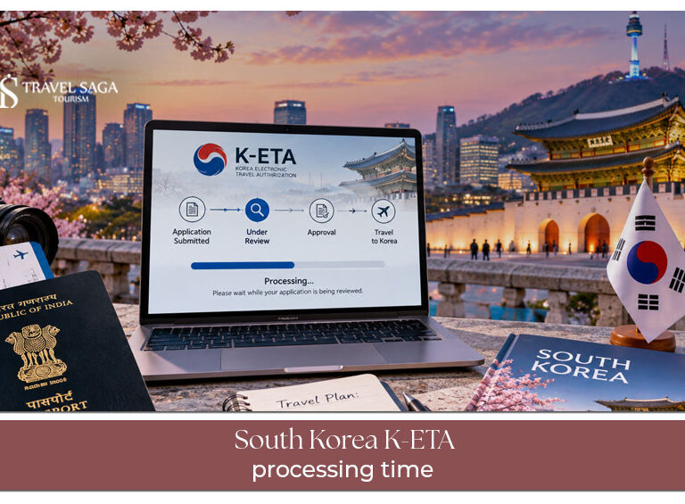 South Korea K-ETA processing time for electronic travel authorization.
