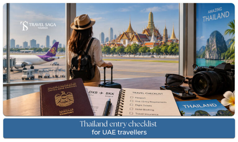 Travellers preparing passports, travel documents, and essential paperwork for a Thailand holiday.