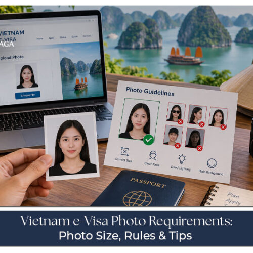 Vietnam e-Visa photo requirements for a compliant visa application.