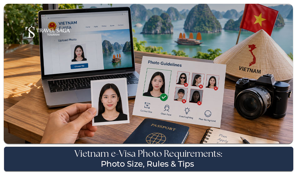 Vietnam e-Visa photo requirements for a compliant visa application.