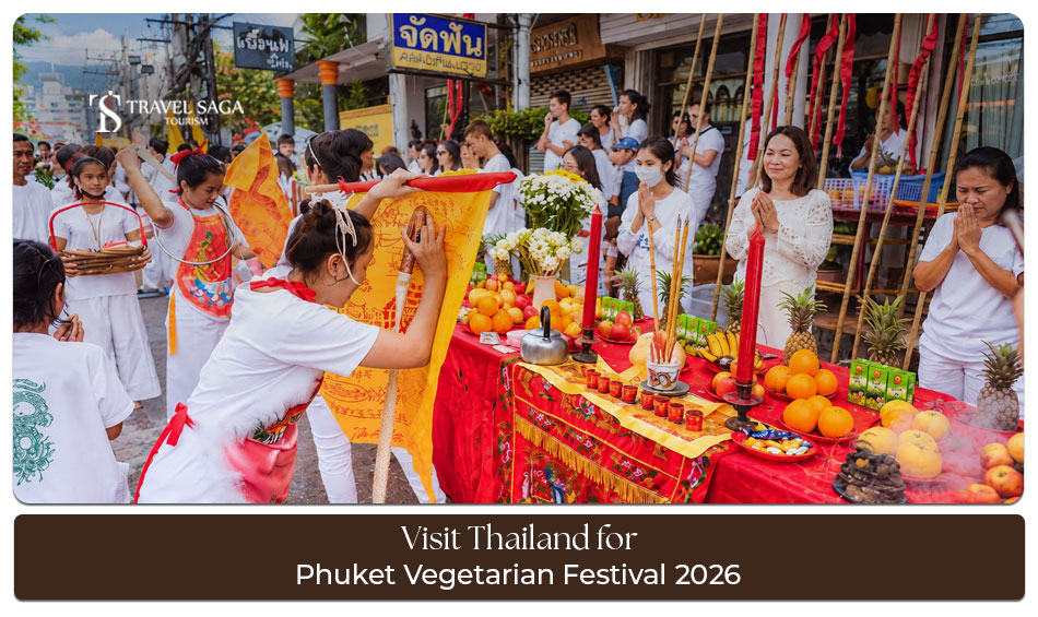 Phuket Vegetarian Festival 2026 celebrations in Thailand.
