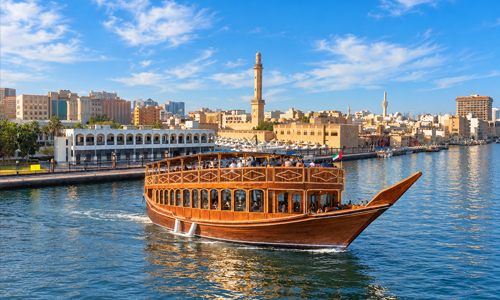Dhow Cruise Dubai Creek with Traditional Views