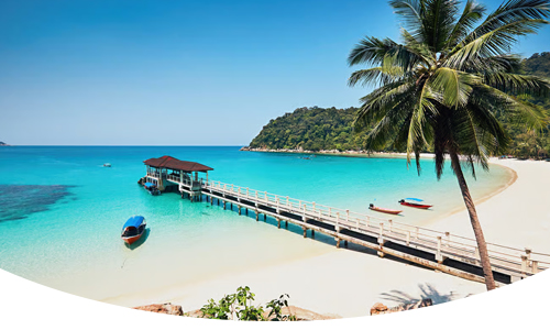 Malaysia holiday package featuring Kuala Lumpur landmarks and tropical island scenery