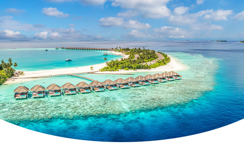 Maldives holiday package featuring tropical beaches and turquoise ocean views