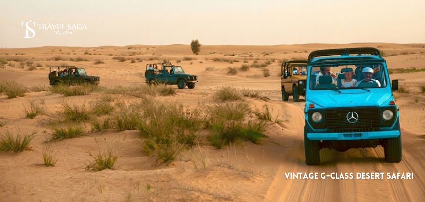 Vintage G-Class Desert Safari in Dubai.