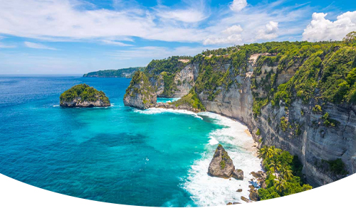 Bali holiday package featuring tropical landscapes, beach scenery and island escapes