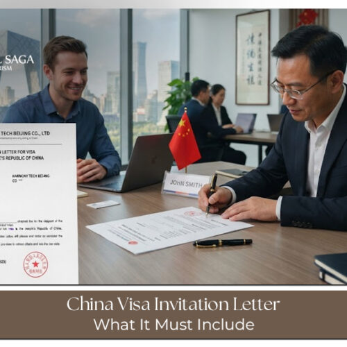 China Visa Invitation Letter for visa application requirements.