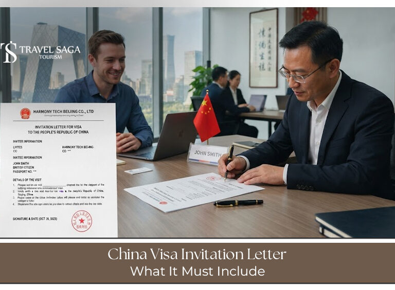 China Visa Invitation Letter for visa application requirements.