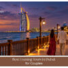 Couples enjoying a romantic evening with sparkling city views and sunset scenery in Dubai.