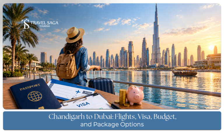 Travellers planning a budget-friendly Dubai trip from Chandigarh with flights, visa arrangements, and holiday packages.