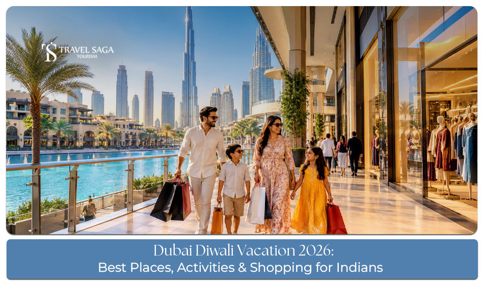Travellers enjoying Dubai attractions and festive celebrations during the Diwali holiday season.