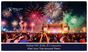Dubai New Year's Eve 2026–27 concerts featuring live music, international DJs, gala performances and midnight fireworks