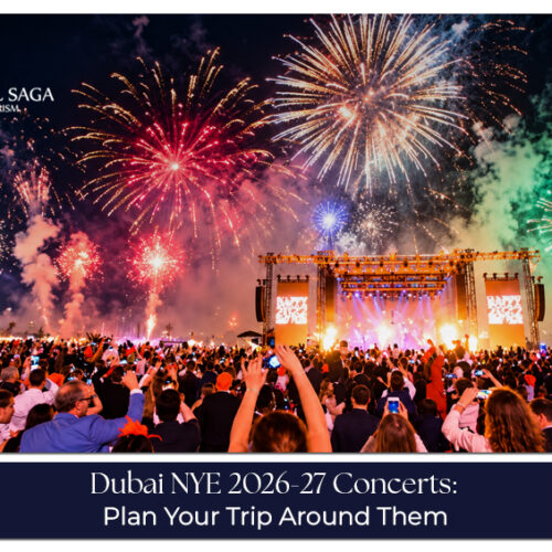 Dubai New Year's Eve 2026–27 concerts featuring live music, international DJs, gala performances and midnight fireworks