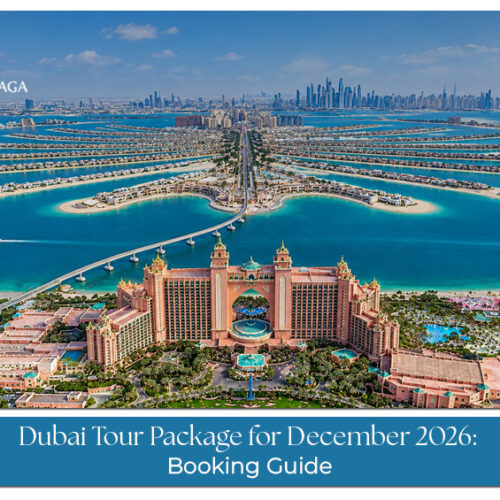 Travellers enjoying Dubai's skyline and festive attractions during a December holiday.
