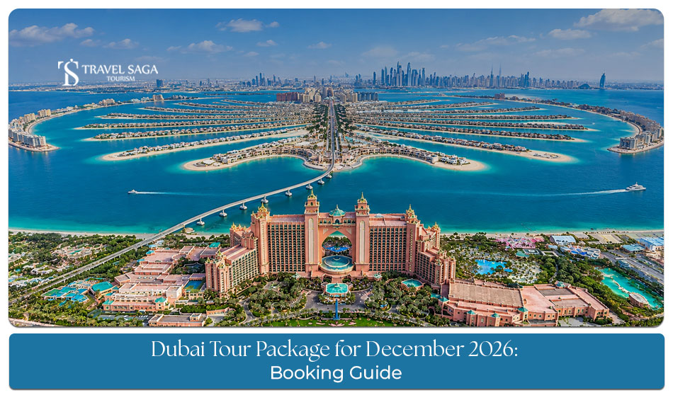 Travellers enjoying Dubai's skyline and festive attractions during a December holiday.