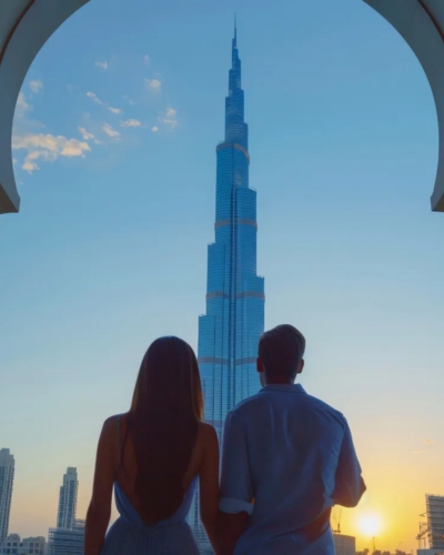 Dubai honeymoon for couples featuring romantic experiences, luxury resorts, Burj Khalifa views and scenic waterfront attractions