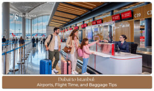 Dubai to Istanbul flight guide covering airport options, flight duration and baggage allowance tips