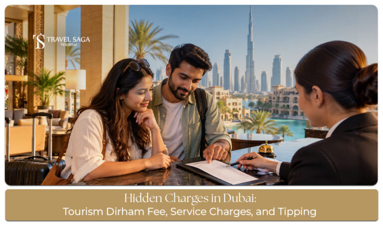 Unexpected fees tourists may encounter when booking hotels, transport, and activities in Dubai.