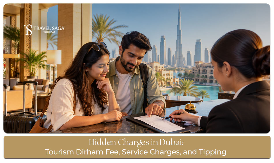 Unexpected fees tourists may encounter when booking hotels, transport, and activities in Dubai.