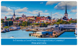 Estonia as a first Schengen entry country, showing Tallinn Old Town and European travel planning