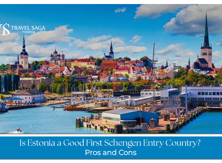 Estonia as a first Schengen entry country, showing Tallinn Old Town and European travel planning