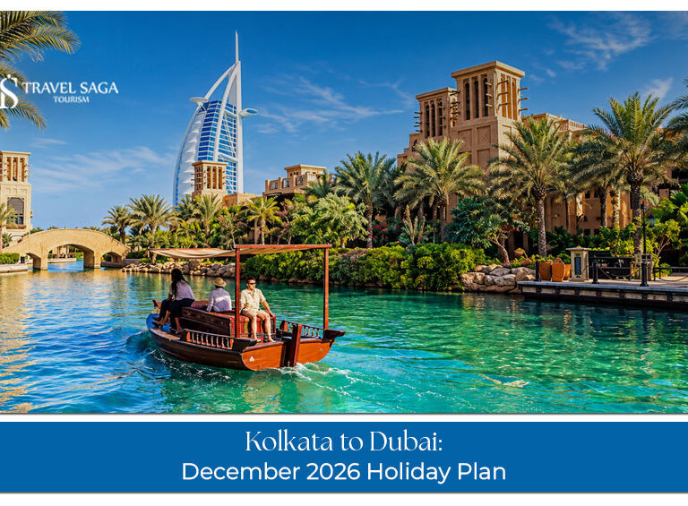 Travellers exploring Dubai's iconic skyline and famous attractions during a December holiday from Kolkata.