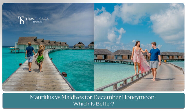A couple enjoying a romantic tropical beach getaway with turquoise waters and scenic island views.