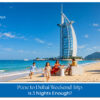 Travellers enjoying a short Dubai getaway with city skyline views and iconic attractions.