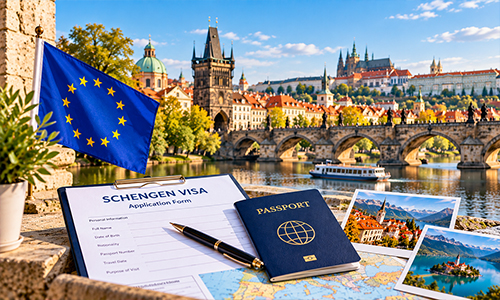 Schengen visa assistance for travellers preparing documents for European travel