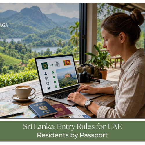 Travellers reviewing Sri Lanka entry requirements before flying from the UAE.