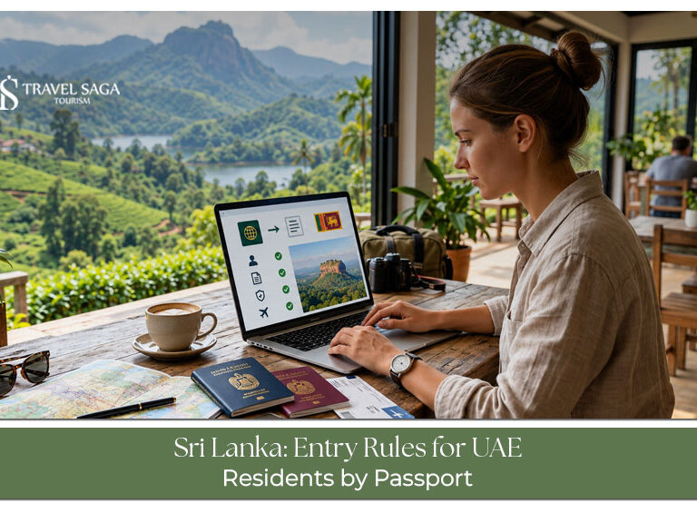 Travellers reviewing Sri Lanka entry requirements before flying from the UAE.