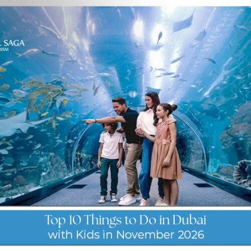 Families enjoying fun rides, interactive attractions, and outdoor adventures in Dubai.