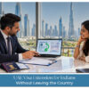 Indian traveller reviewing UAE visa extension requirements and application details.