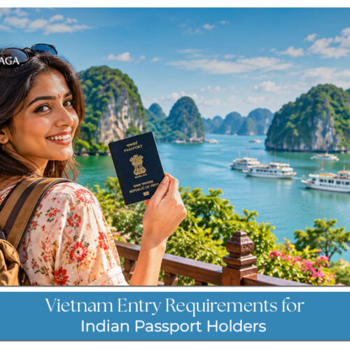 Indian travellers preparing documents and checking requirements for entry into Vietnam.