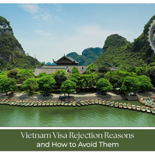 Traveller preparing documents to apply for a Vietnam visa from the UAE.