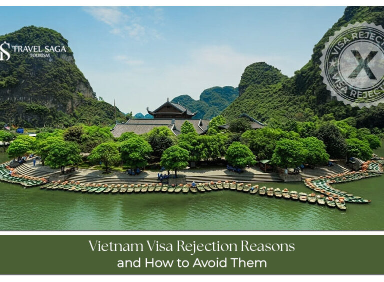Traveller preparing documents to apply for a Vietnam visa from the UAE.