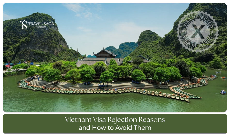 Traveller preparing documents to apply for a Vietnam visa from the UAE.
