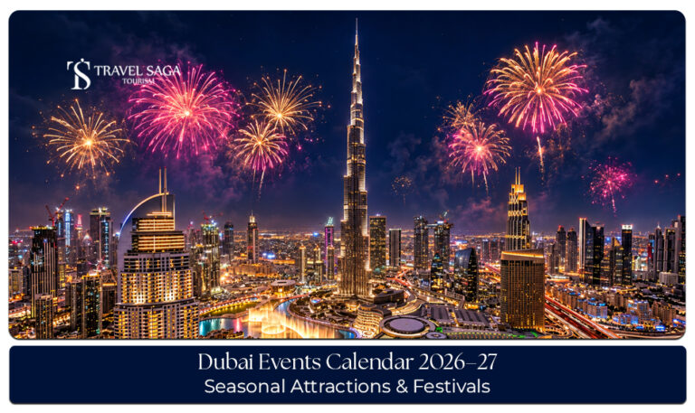 Dubai events calendar 2026–27 featuring festivals, concerts, sporting events, exhibitions and New Year celebrations